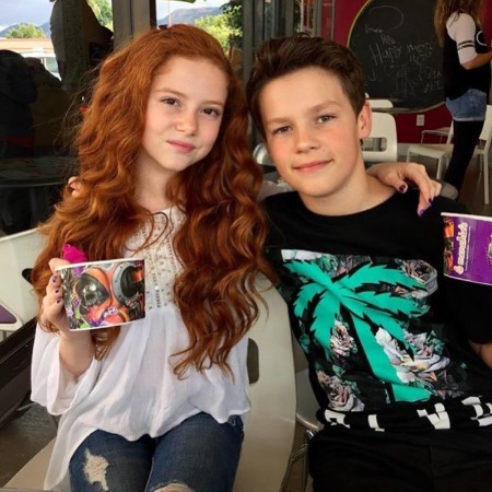 Francesca Capaldi with her co-star.